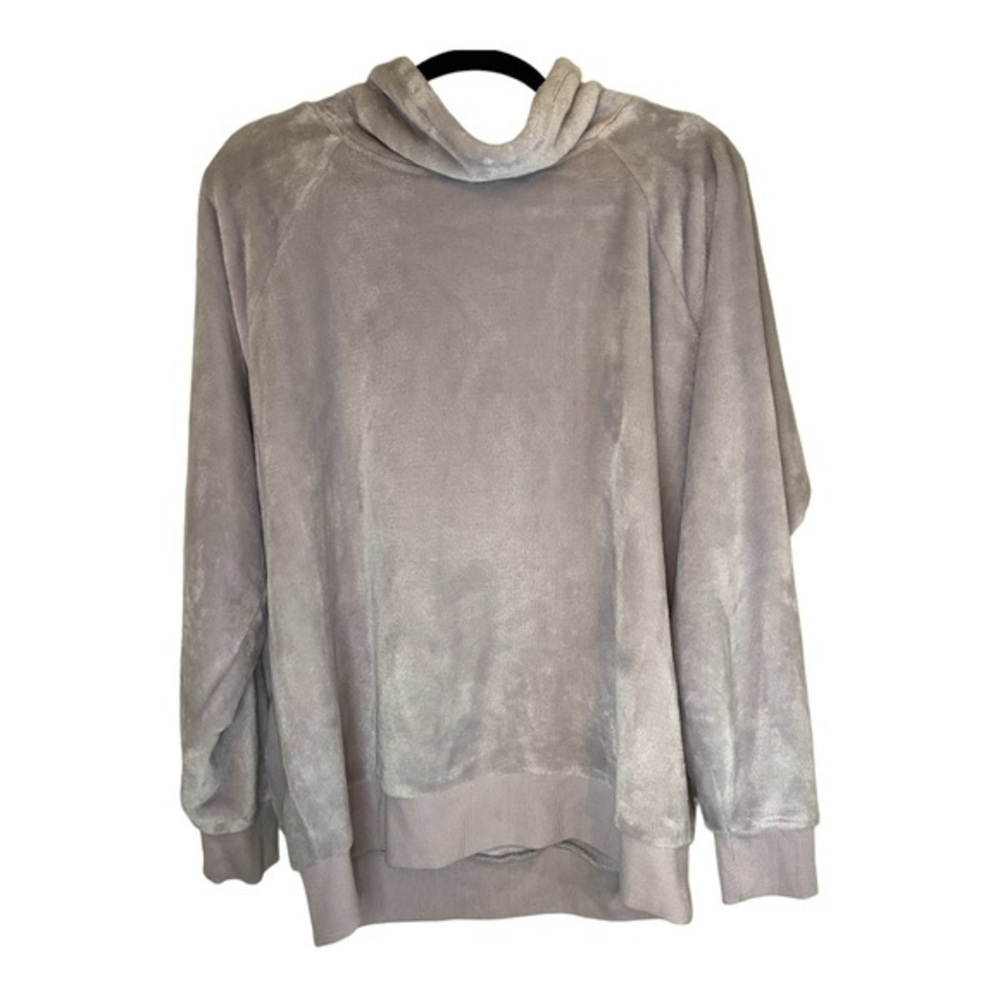 Gaiam Lux Faux-Fur Cowlneck Top